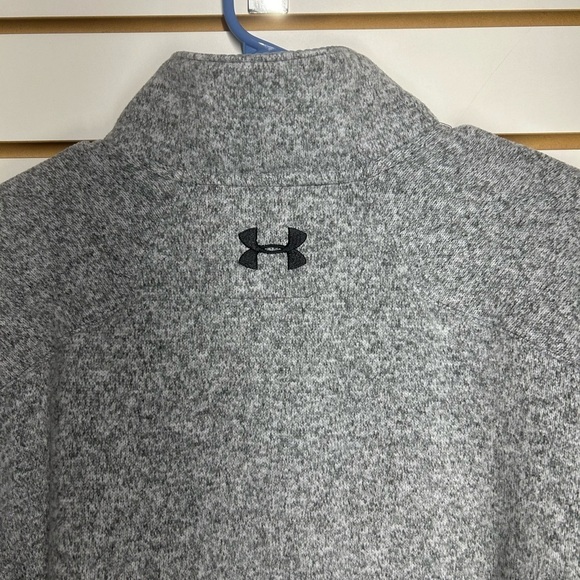 Mens Under‎ Armour Storm1  Coldgear Sweater Gray Heather w/Black EUC 2XL - Picture 7 of 10